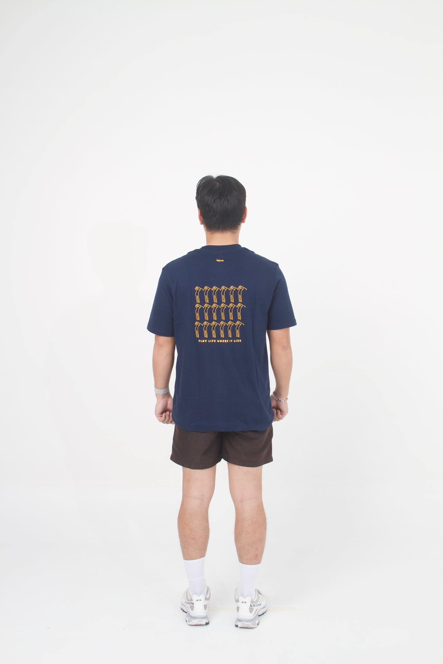 Golf Lessons Tee in Navy